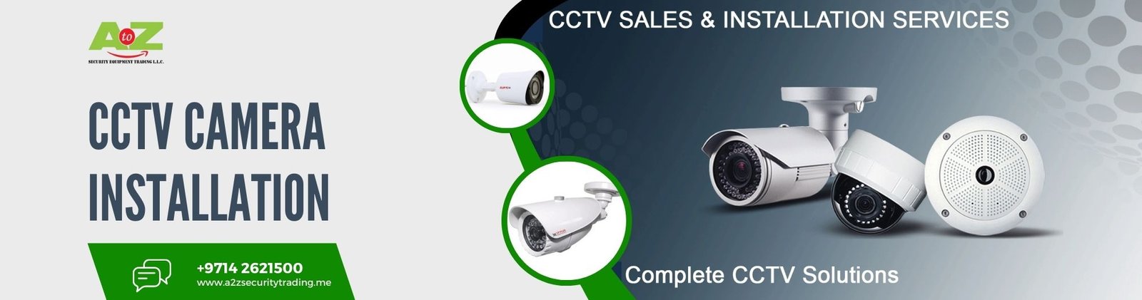 CCTV Systems and CCTV camera installation In Dubai - A2ZSecurirtTrading