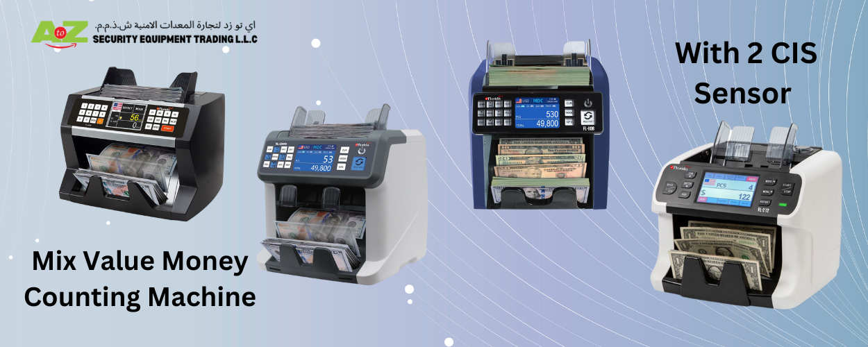 Mix Value Money Counting Machine with 2 CIS Sensor in Dubai