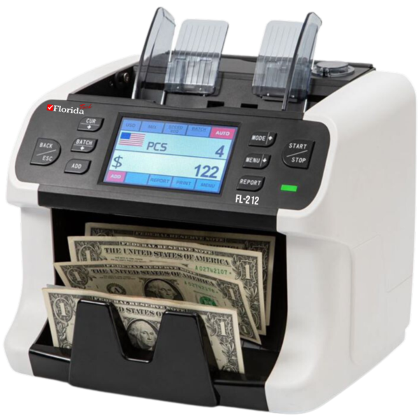 Florida Tech FL-212 Cash Counting Machine Currency Money Counting Machine