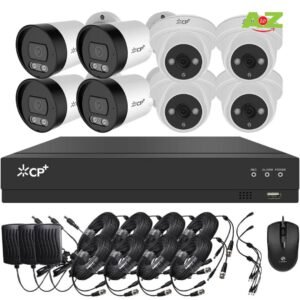 CP+ CCTV Camera Kit 5MP Color Night Vision, 8 Channels, 1TB HDD