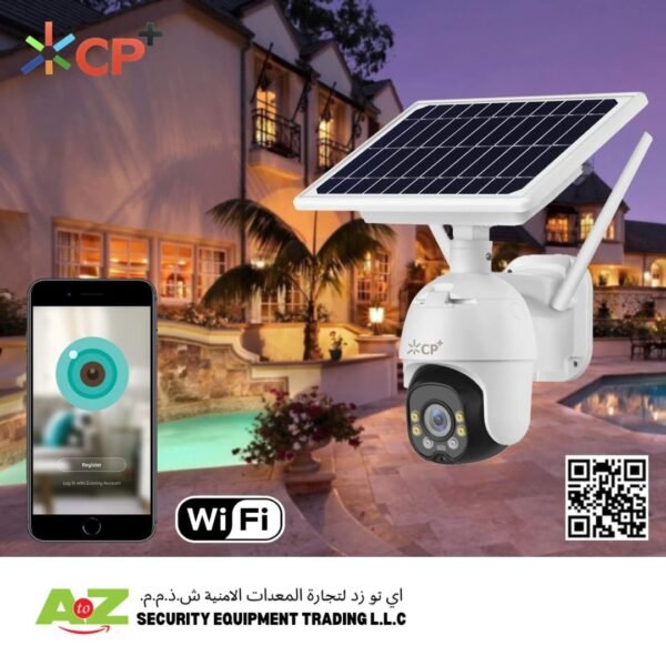 CP+ Outdoor Wireless Security Camera Solar Battery Powered